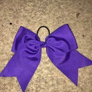 Purple cheer bow